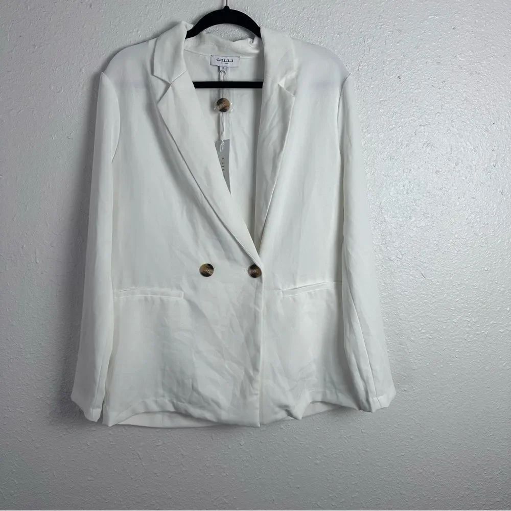 GILLI Women's Off‎ White Blazer Size Small